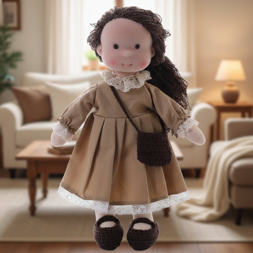 Waldorf-pop – Handgemaakt van katoen en pluche, voor creatief spelen in de kinderkamer of speelruimte