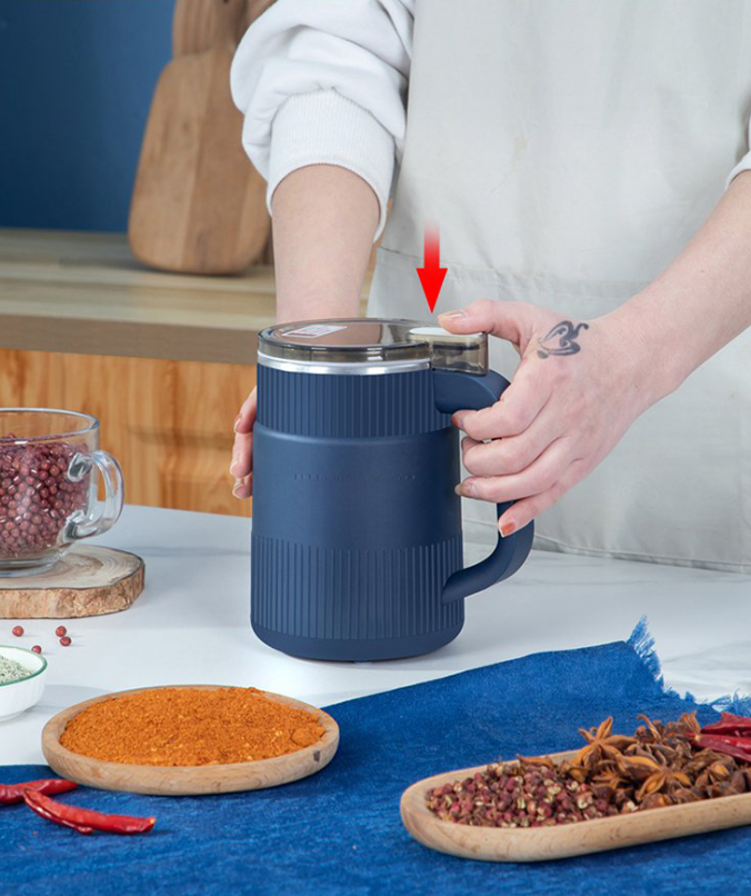Elektrisk Kværn – Rustfrit Stål, Kompakt Design til Kaffe, Korn og Krydderier i Køkkenet
