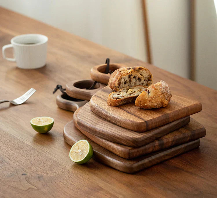 Walnut Cutting and Serving Board – Double-sided, natural design for kitchen and table decoration