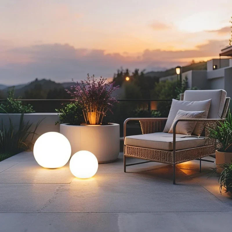 Sferische tuinlamp – Weerbestendig, 16 kleuren met afstandsbediening voor decoratie binnen en buiten