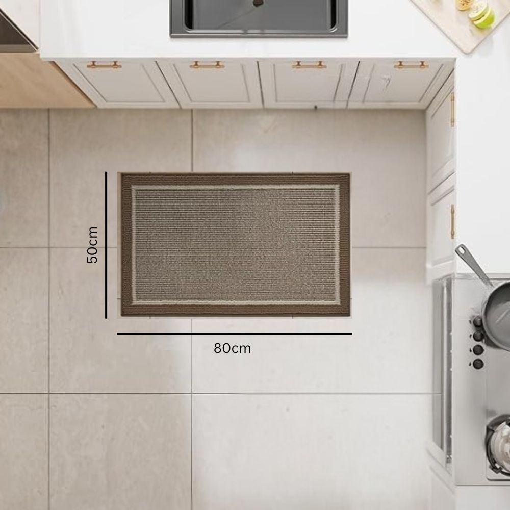 Kitchen mat – Polypropylene with elegant structure for the kitchen or entrance hall.