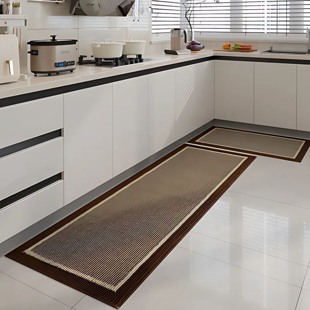 Kitchen mat – Polypropylene with elegant structure for the kitchen or entrance hall.