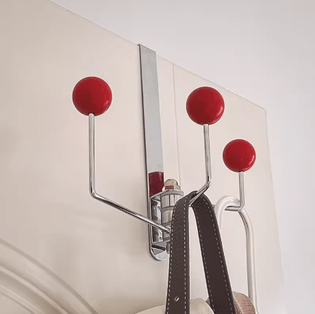 Door Hooks – Black Carbon Steel, Modern Storage Solution for the Entryway or Bedroom