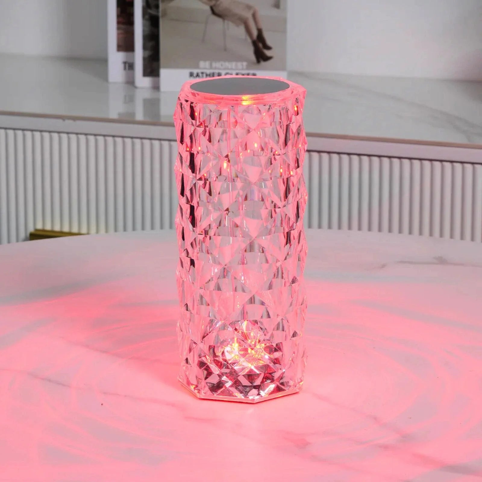 Bordlampe – Akryl, Moderne Design med 16 Farver og Dimmbar Belysning til Stue eller Soveværelse