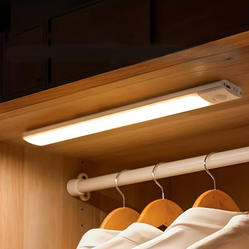 Motion Sensor Lamp – Dimmable, White Light for Closet, Hallway, or Kitchen