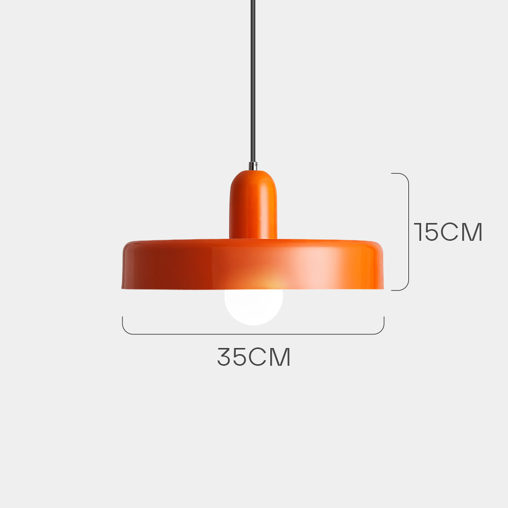 Pendellampe - Moderne designlampe i farverigt jern til spisebordet, køkkenet eller stuen.