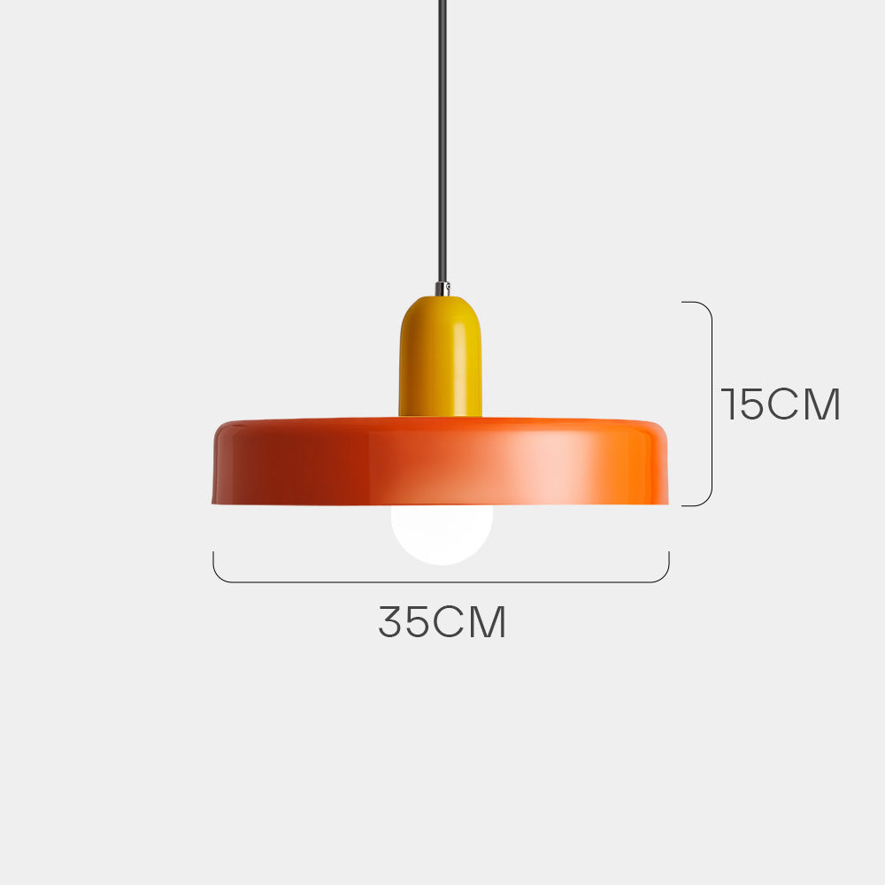 Pendellampe - Moderne designlampe i farverigt jern til spisebordet, køkkenet eller stuen.