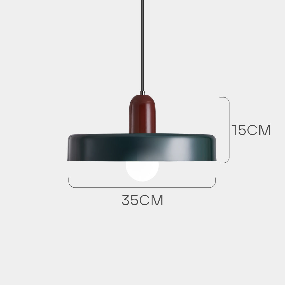 Pendellampe - Moderne designlampe i farverigt jern til spisebordet, køkkenet eller stuen.