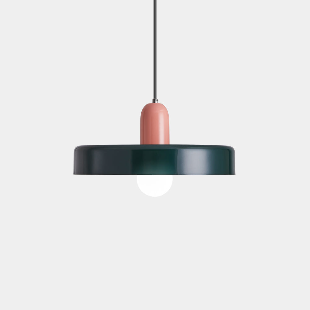 Pendellampe - Moderne designlampe i farverigt jern til spisebordet, køkkenet eller stuen.