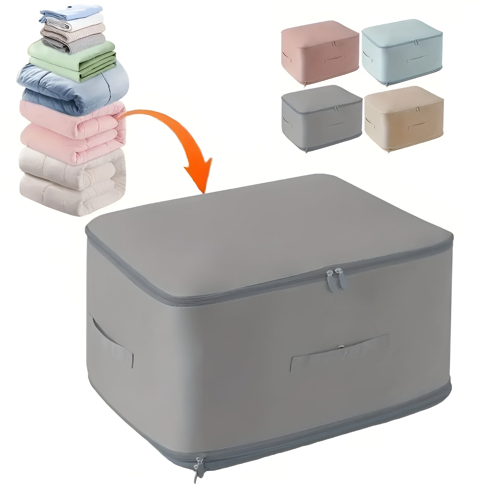 Compression Bag for Clothes – Transparent, Space-Saving for Clothes and Bedding in the Closet