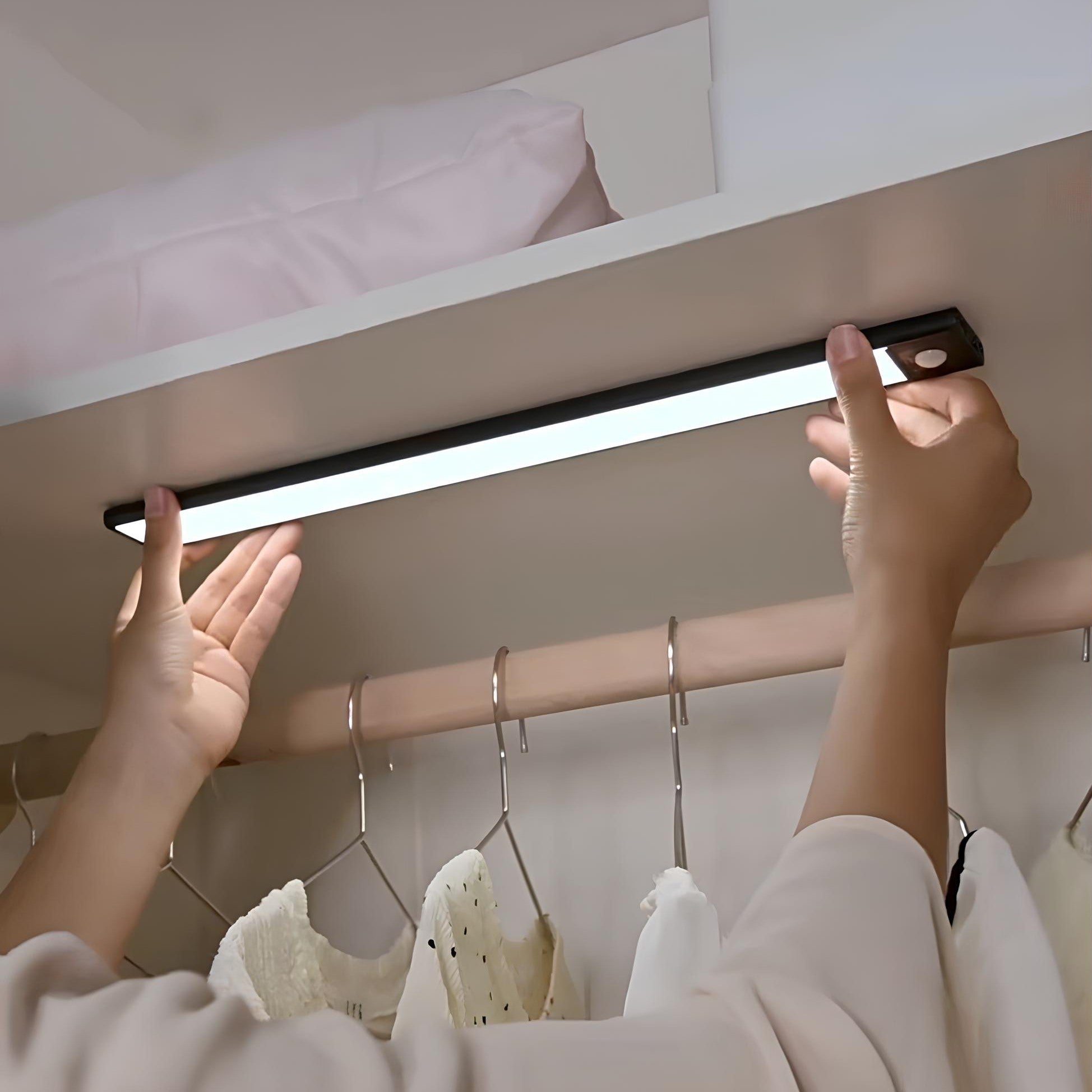 Motion Sensor Lamp – Dimmable, White Light for Closet, Hallway, or Kitchen