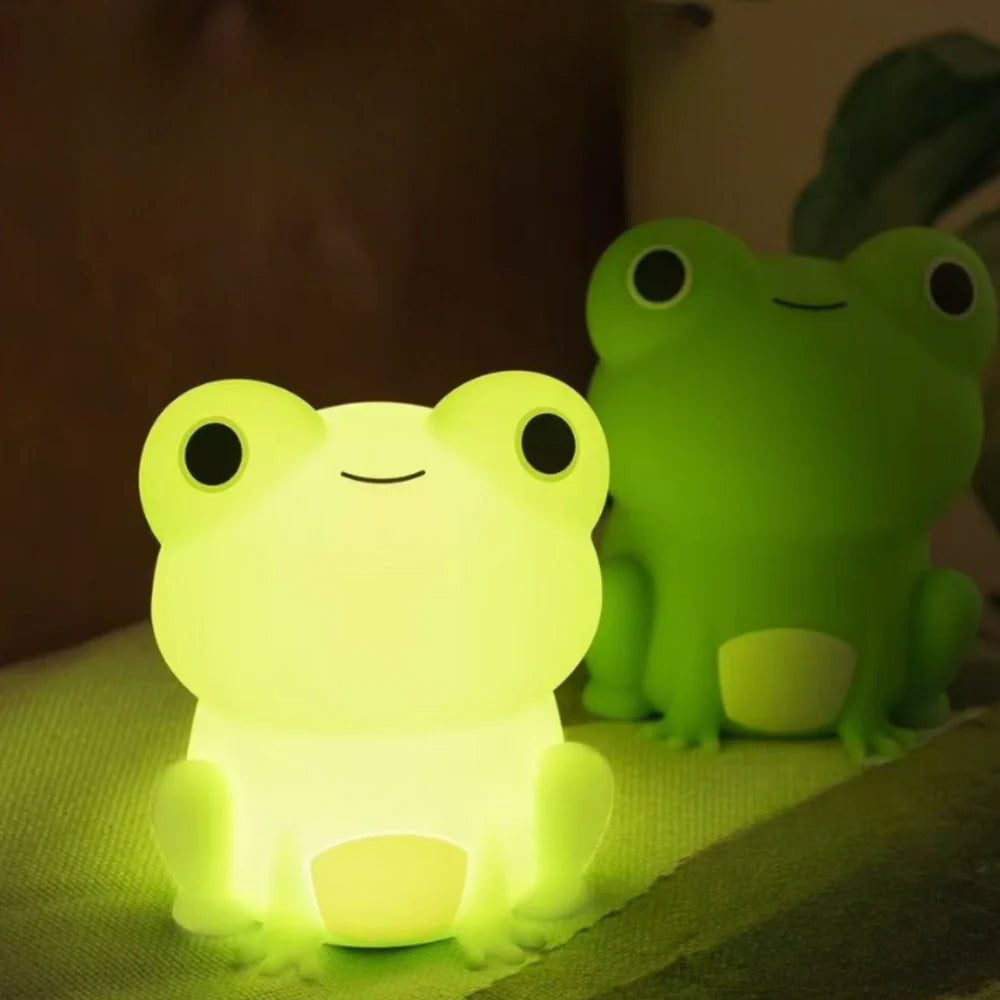 Squeeze Night Light – Animal Design, Warm White Light for Children's Room or Play Area
