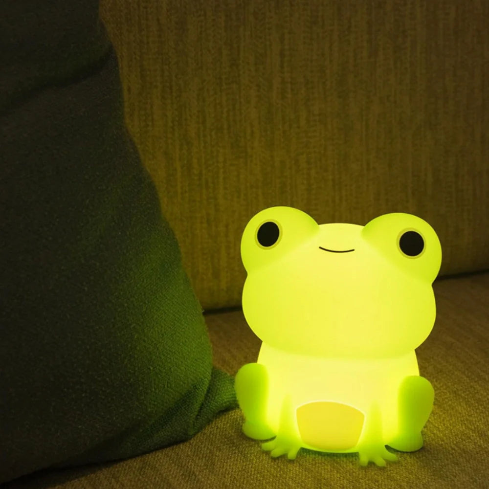 Squeeze Night Light – Animal Design, Warm White Light for Children's Room or Play Area
