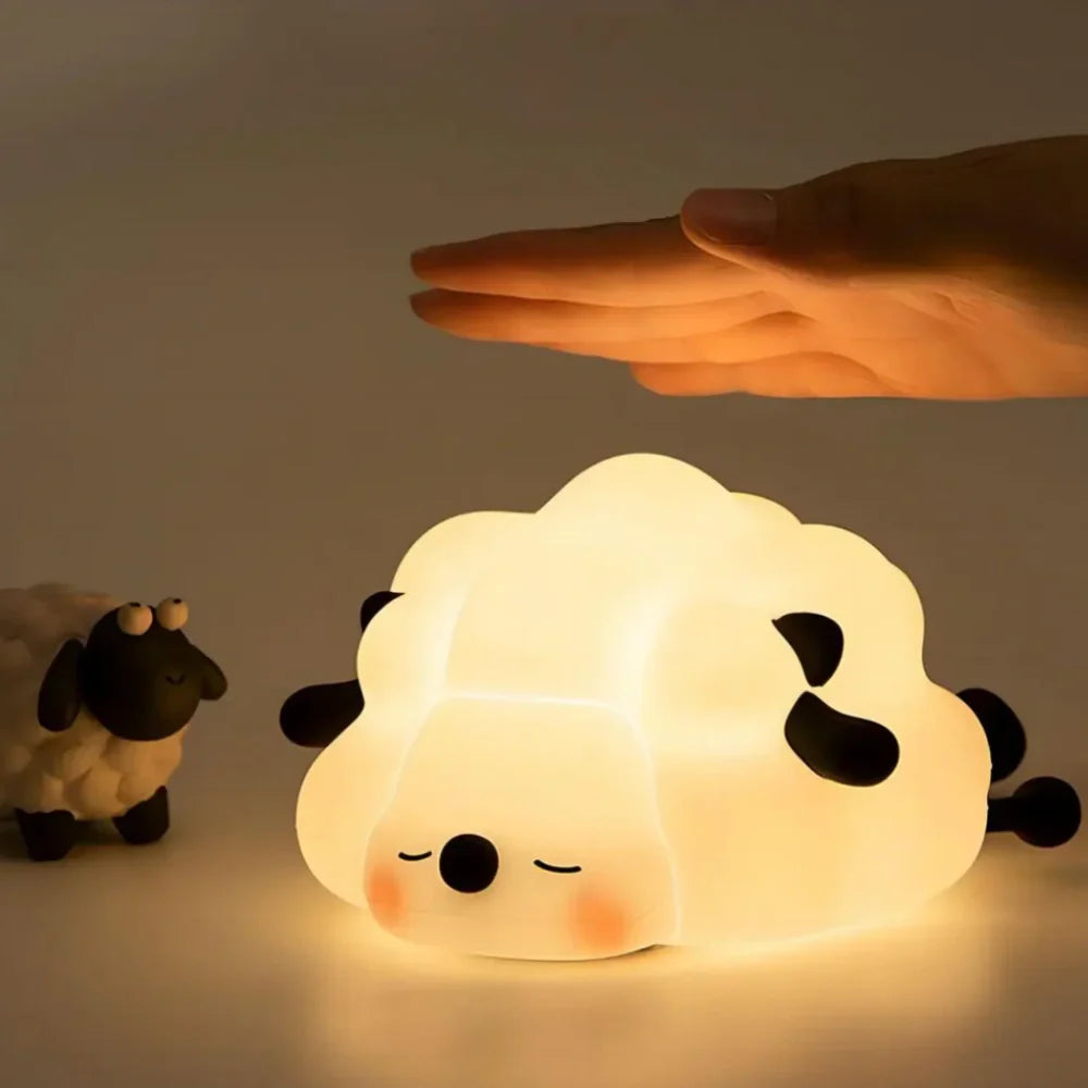 Squeeze Night Light – Animal Design, Warm White Light for Children's Room or Play Area