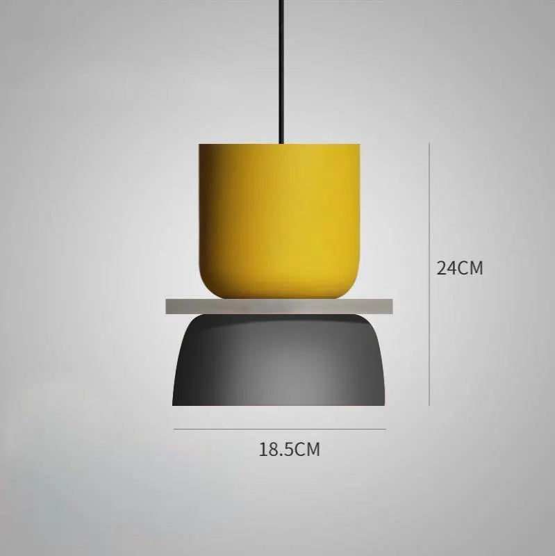 Skandinavisk Pendellampe – Pastel Farve, Moderne Design til Stue eller Spisestue
