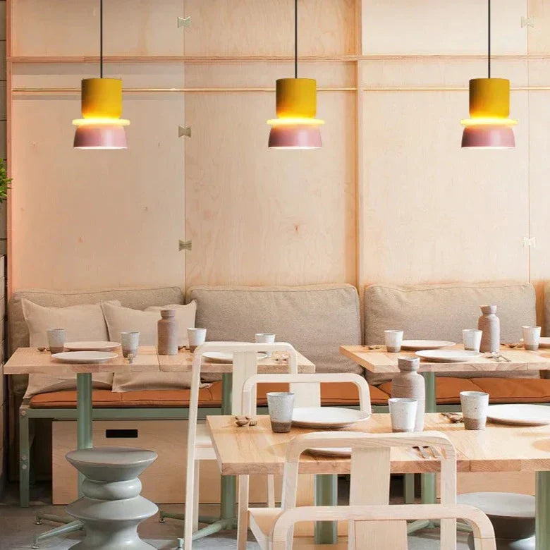 Skandinavisk Pendellampe – Pastel Farve, Moderne Design til Stue eller Spisestue